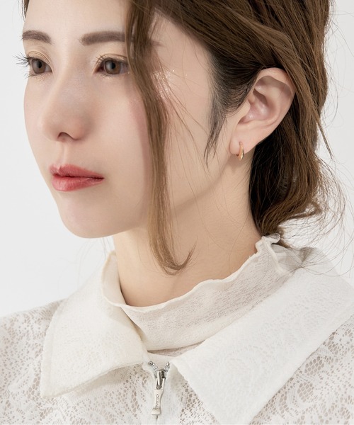 Jewel closet by L&Co. ピアス K18 フープ レディース メンズ