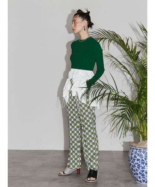 トップス UN3D.TRIBAL BORDER ASYMME KT TOP UN3D.（アンスリード） ニット セーター SHORT KT TOP / ショート