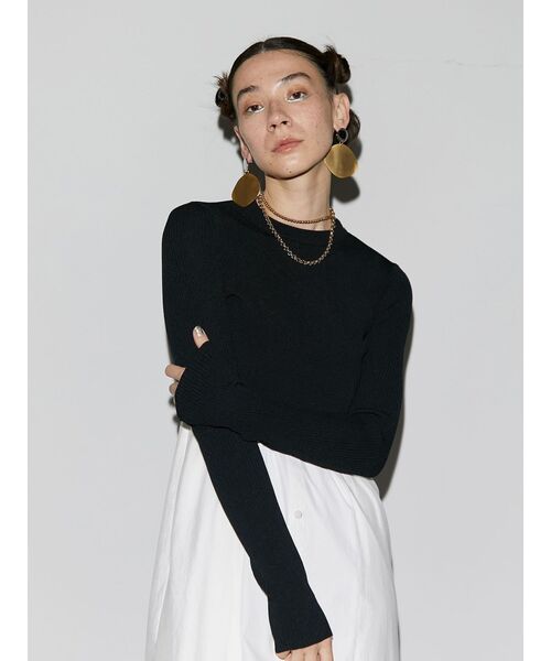 UN3D. ニット セーター SHORT KT TOP / ショートニットトップ