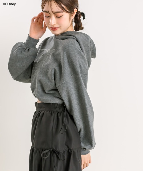 OLIVE des OLIVE×Disney ショートパーカー Disneyショートパーカー | OLIVE des OLIVE(オリーブ デ