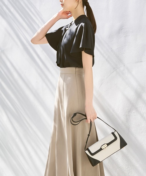 RUIRUE BOUTIQUE（ルイルエブティック） ブラウス シャツ 半袖 洗える 