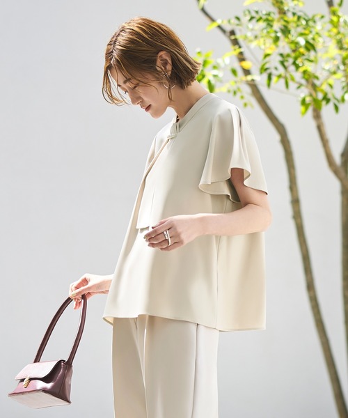 RUIRUE BOUTIQUE（ルイルエブティック） ブラウス シャツ 半袖 洗える