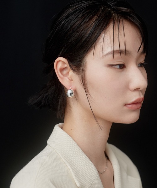 novice（ノーヴィス） ピアス 「novice」Chunky Ball Hoop Pierce