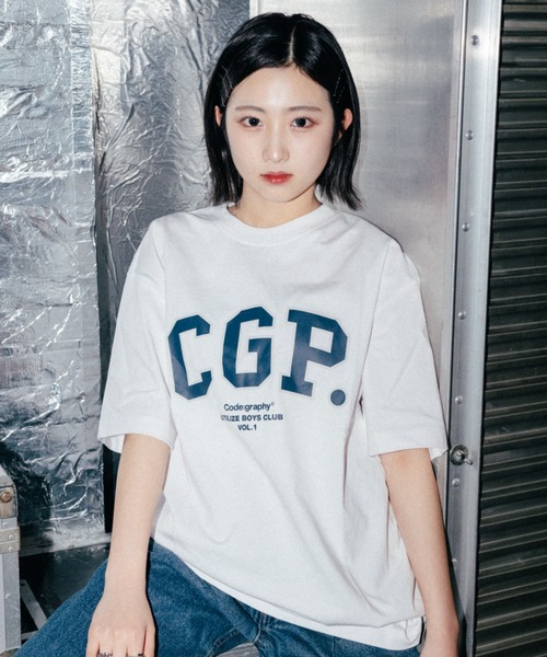 【CODEGRAPHY】★男女兼用★CGPウォッシュドARCロゴ半袖Tシャツ codegraphy tシャツ COOL CGP Arch Logo T-Shirt メンズ