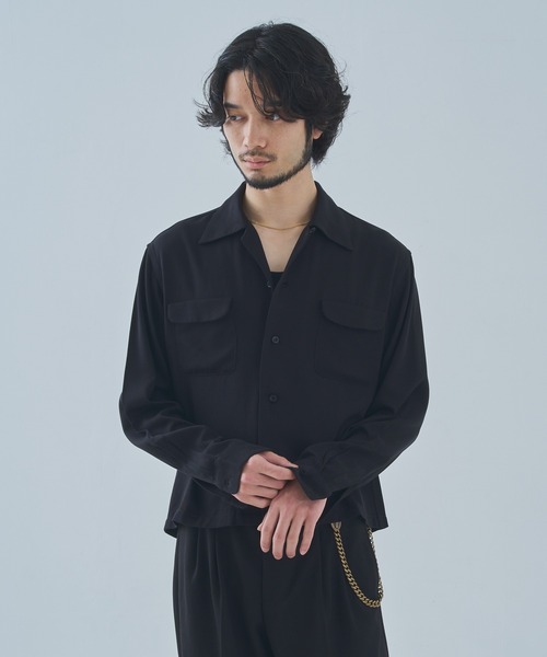 Noen（ノエン） シャツ ショートリブレーヨンシャツ メンズ レディース