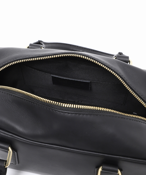 美品✨ MILOS スクエア ミニボストンバッグ 本革 ショルダーバッグ 黒 La TOTALITE ボストンバッグ 「MILOS/ミロス」スクエアボストン