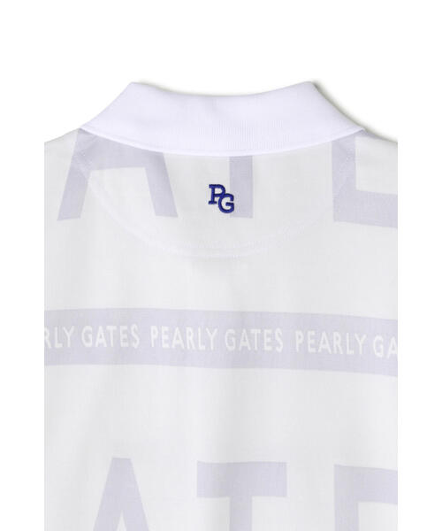 PEARLY GATES - パーリーゲイツ レディース 半袖 ポロシャツPGボーダーロゴジャガード 新品 パーリーゲイツ PG ロゴボーダージャガード半袖ポロシャツ