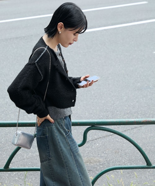 forksy.（フォルクシー） カーディガン 「forksy.」ミックス起毛