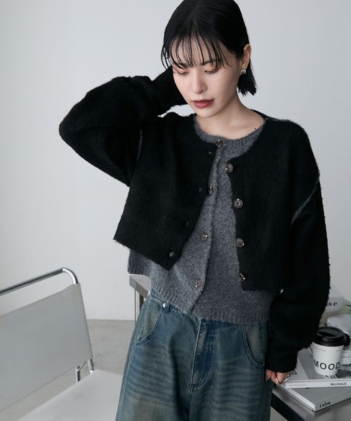 forksy.（フォルクシー） カーディガン 「forksy.」ミックス起毛