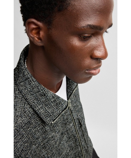 HUGO コート ジャケット ムーリネツイード モダンフィット メンズ