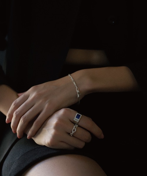 TEN. ネックレス SILVER925 パズルリング(ラピスラズリ) メンズ