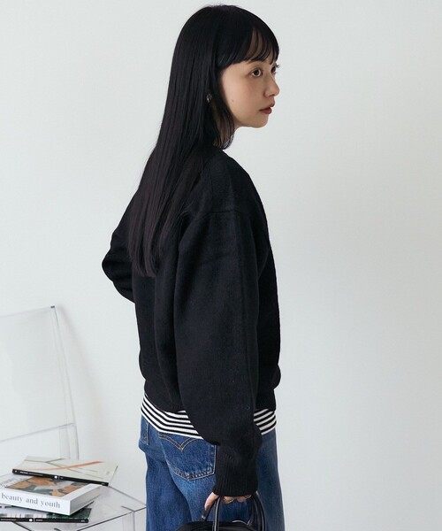 ニット セーター ハートボタン ニットプルオーバー レディース FREAK'S STORE ニット セーター ハートボタン ポケットニット