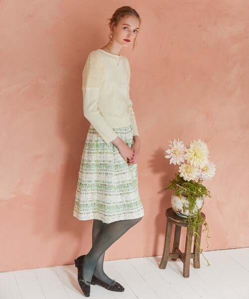 TOCCA（トッカ） スカート SEQUINS TWEED スカート : ZOZOTOWN Yahoo