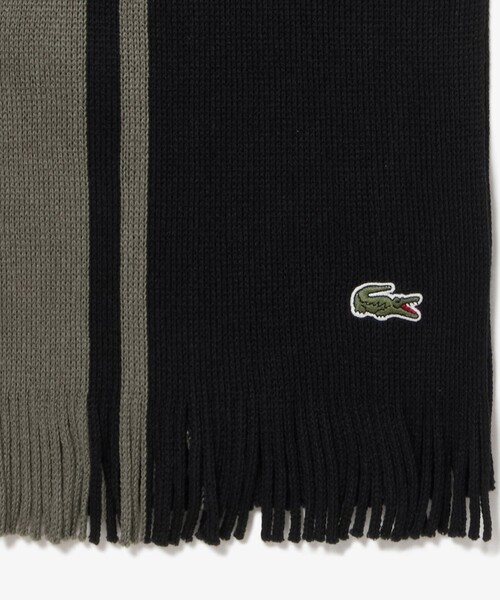 LACOSTE（ラコステ） マフラー ラッセルニットストライプマフラー