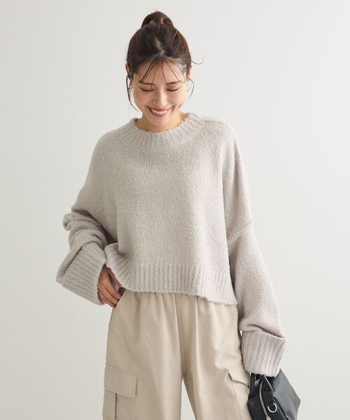 Petit fleur（プチフルール） ニット セーター ブークレワイドニット
