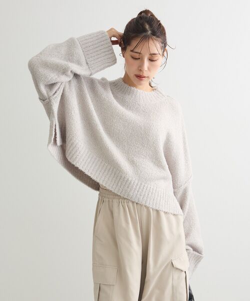 Petit fleur（プチフルール） ニット セーター ブークレワイドニット