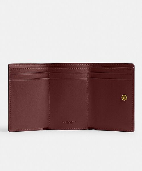 COACH 財布 ミニ トライフォールド ウォレット・シグネチャー