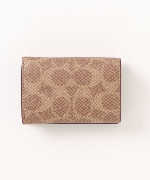 COACH 財布 ミニ トライフォールド ウォレット・シグネチャー
