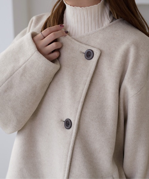 apres jour（アプレジュール） ノーカラーコート コート 「apres jour