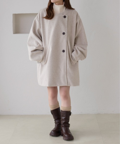 apres jour（アプレジュール） ノーカラーコート コート 「apres jour