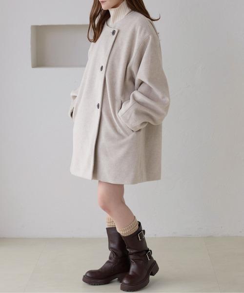 apres jour（アプレジュール） ノーカラーコート コート 「apres jour