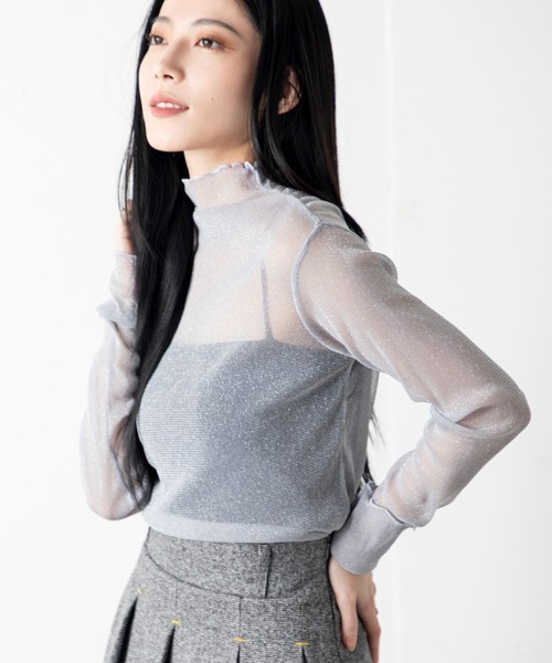 MILLION CARATS（ミリオンカラッツ） ブラウス シャツ 繊細なシアー