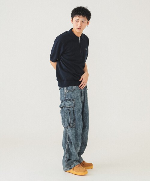 BEAMS カーゴパンツ ビッグ 6ポケット デニム メンズ : ZOZOTOWN