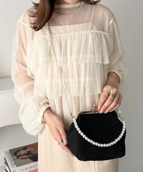 ✨️美品✨ アンテプリマ パーティーバッグ 2way リボン がま口 チェーン アンテプリマANTEPRIMA がま口チェーンワイヤーバッグ ピンク (K-159347)