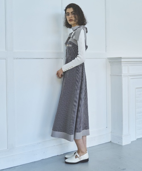 【AndCouture】ファンシーツイードジャンパースカートワンピース【完売品】 AND COUTURE ジャンパースカート ラメツイードジャンスカ
