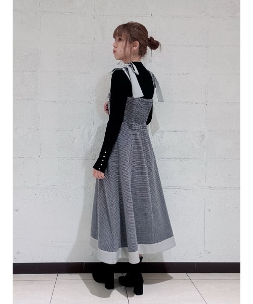 ADORE ツィード柄ジャンパースカート　新品 AND COUTURE ジャンパースカート ラメツイードジャンスカ