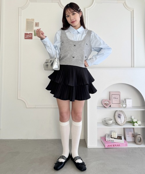 Loueme スカート プリーツフリルスカート : ZOZOTOWN Yahoo!店 - 通販