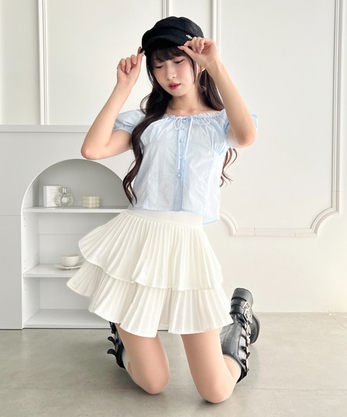 Loueme スカート プリーツフリルスカート : ZOZOTOWN Yahoo!店 - 通販