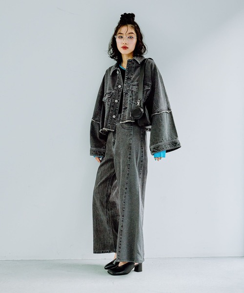 LEPSIM（レプシィム） デニムジャケット gジャン リメイクショートG