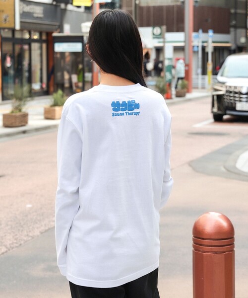 tシャツ イルカのイルカくん × SAUNAS / サウピー Long Sleeve Tee Shirt レディース メンズ TOKYO CULTUART by BEAMS tシャツ イルカのイルカくん × SAUNAS