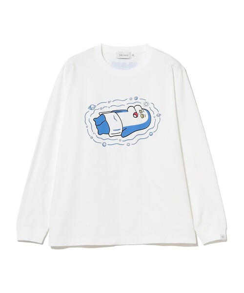 tシャツ イルカのイルカくん × SAUNAS / サウピー Long Sleeve Tee Shirt レディース メンズ TOKYO CULTUART by BEAMS tシャツ イルカのイルカくん × SAUNAS