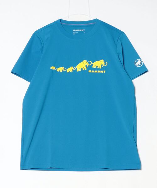 MAMMUT tシャツ QD ロゴ プリント Tシャツ アジアンフィット