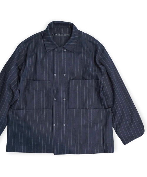美品 peak M コットンリネン ストライプカバーオール my beautiful landlet カバーオール 「my landlet」 DOBBY