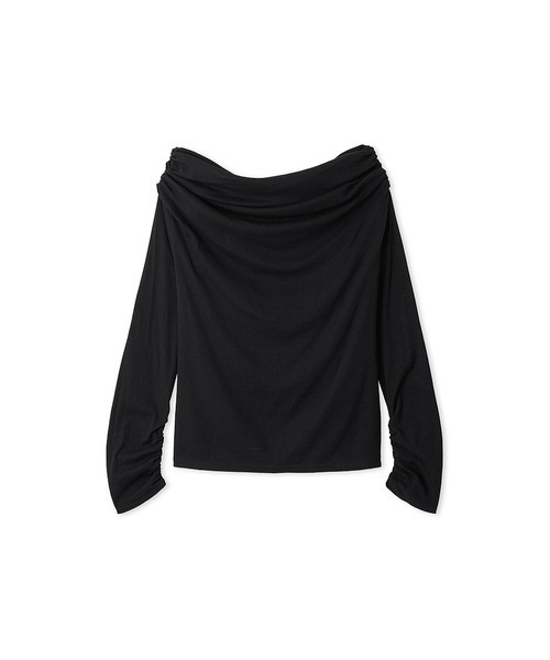 tシャツ オフショルダーカットトップス レディース