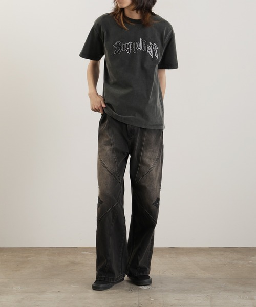 SUPPLIER tシャツ SUPPLIER/サプライヤー Splash Rhinestone
