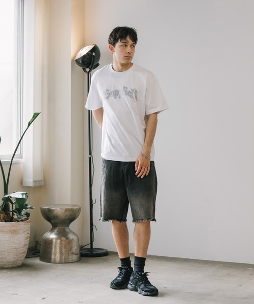 Stone ★ロゴ入りTシャツ SUPPLIER tシャツ SUPPLIER/サプライヤー Splash Rhinestone