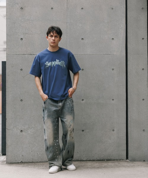 Tシャツ・カットソー RHINESTONE LOGO T-SHIRT Rhinestone Logo Graphic T-Shirt | Nautica