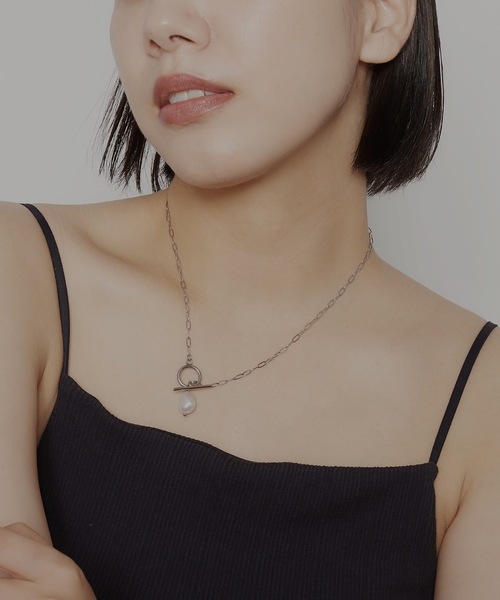 AKEL アレルギー対応 ネックレス 「AKEL」アケル/ 淡水パール 淡水パールネックレスアレルギー対応