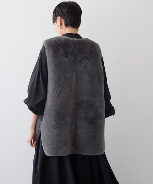 「AMERICAN HOLIC」 ベスト M チャコールグレー レディース