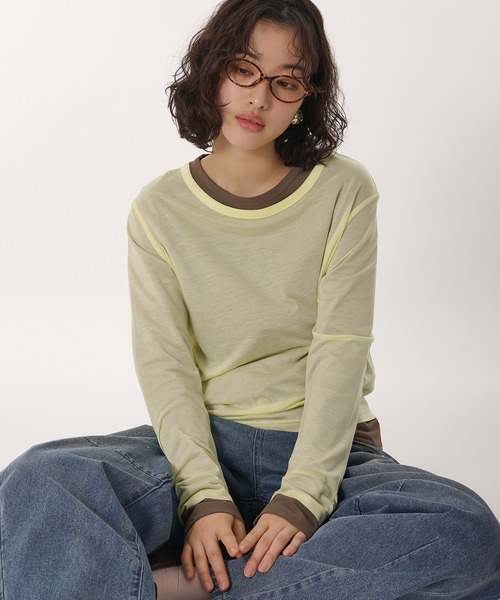 MUHET tシャツ 「SET ITEM / セットアイテム」sheer long t