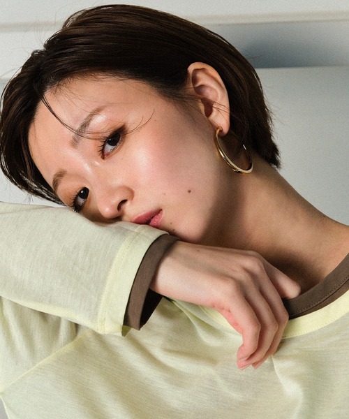 tシャツ 「SET ITEM / セットアイテム」sheer long t-shirt / シアーロンTセット レディース MUHET tシャツ 「SET ITEM / セットアイテム」sheer long t
