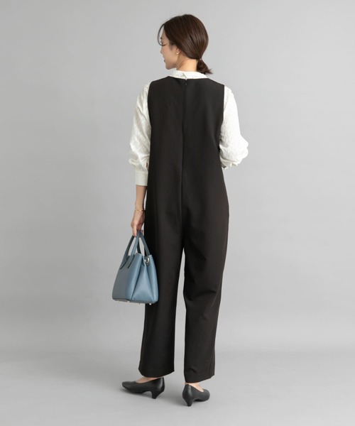 VISE clothing黒 コットン オーバーオール VISE clothing黒 コットン オーバーオール
