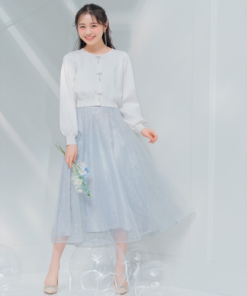 50s チュールスカート　水色　vintage スカート レトロガール RETRO GIRL チュールスカート （ブルー） -ファッション