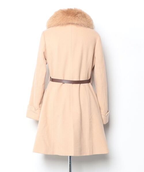 「MISCH MASCH」 ムートンコート 38 ベージュ レディース_画像2