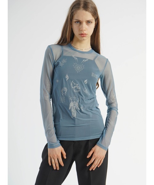 ART PRINT SHEER TOPS レディース : ZOZOTOWN Yahoo!店 - 通販 - Yahoo
