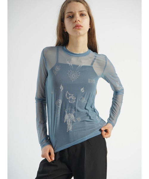 ART PRINT SHEER TOPS レディース : ZOZOTOWN Yahoo!店 - 通販 - Yahoo